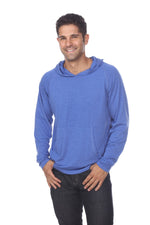 UNISEX Lightweight Pullover Hoodie L/S with Curved Hem
