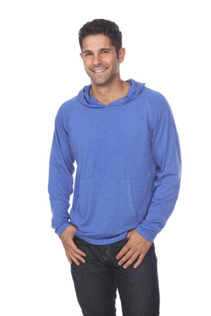 UNISEX Lightweight Pullover Hoodie L/S with Curved Hem