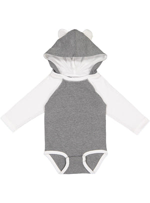 Infant Character Hooded Long Sleeve Bodysuit with Ears
