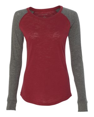 Women's Preppy Patch Slub T-shirt