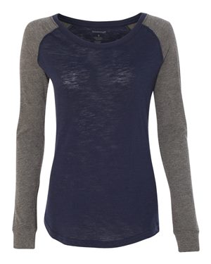 Women's Preppy Patch Slub T-shirt