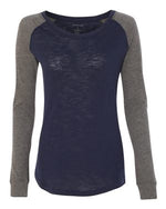Women's Preppy Patch Slub T-shirt