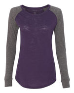 Women's Preppy Patch Slub T-shirt