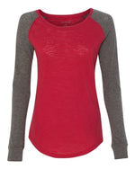 Women's Preppy Patch Slub T-shirt