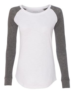 Women's Preppy Patch Slub T-shirt