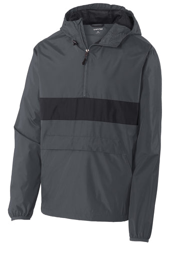 Sport-Tek Zipped Pocket Anorak Jacket
