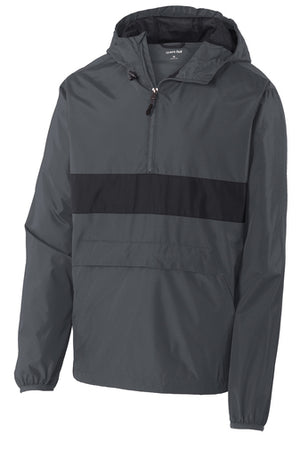 Sport-Tek Zipped Pocket Anorak Jacket