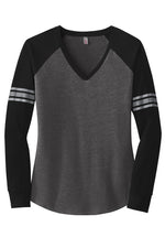 Womens Game Long Sleeve V-Neck Tee