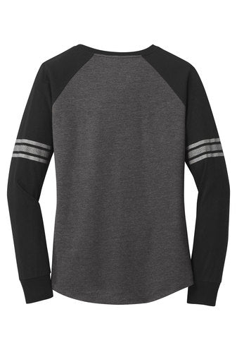 Womens Game Long Sleeve V-Neck Tee