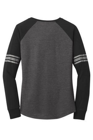 Womens Game Long Sleeve V-Neck Tee