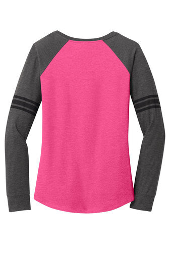 Womens Game Long Sleeve V-Neck Tee