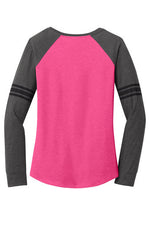 Womens Game Long Sleeve V-Neck Tee
