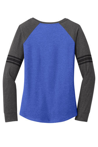 Womens Game Long Sleeve V-Neck Tee