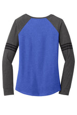 Womens Game Long Sleeve V-Neck Tee