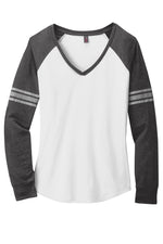 Womens Game Long Sleeve V-Neck Tee
