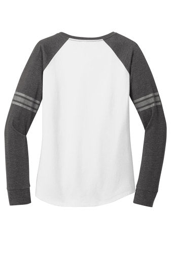 Womens Game Long Sleeve V-Neck Tee