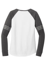 Womens Game Long Sleeve V-Neck Tee