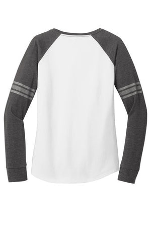 Womens Game Long Sleeve V-Neck Tee