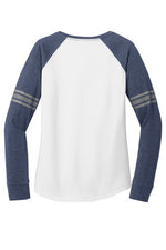 Womens Game Long Sleeve V-Neck Tee