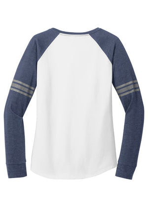 Womens Game Long Sleeve V-Neck Tee