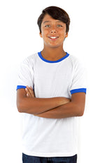 Youth Unisex Short Sleeve Ringer Tee