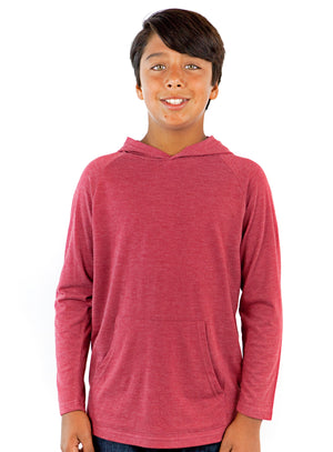 Unisex Tri-Blend Pullover Youth Hoodie