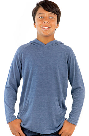Unisex Tri-Blend Pullover Youth Hoodie