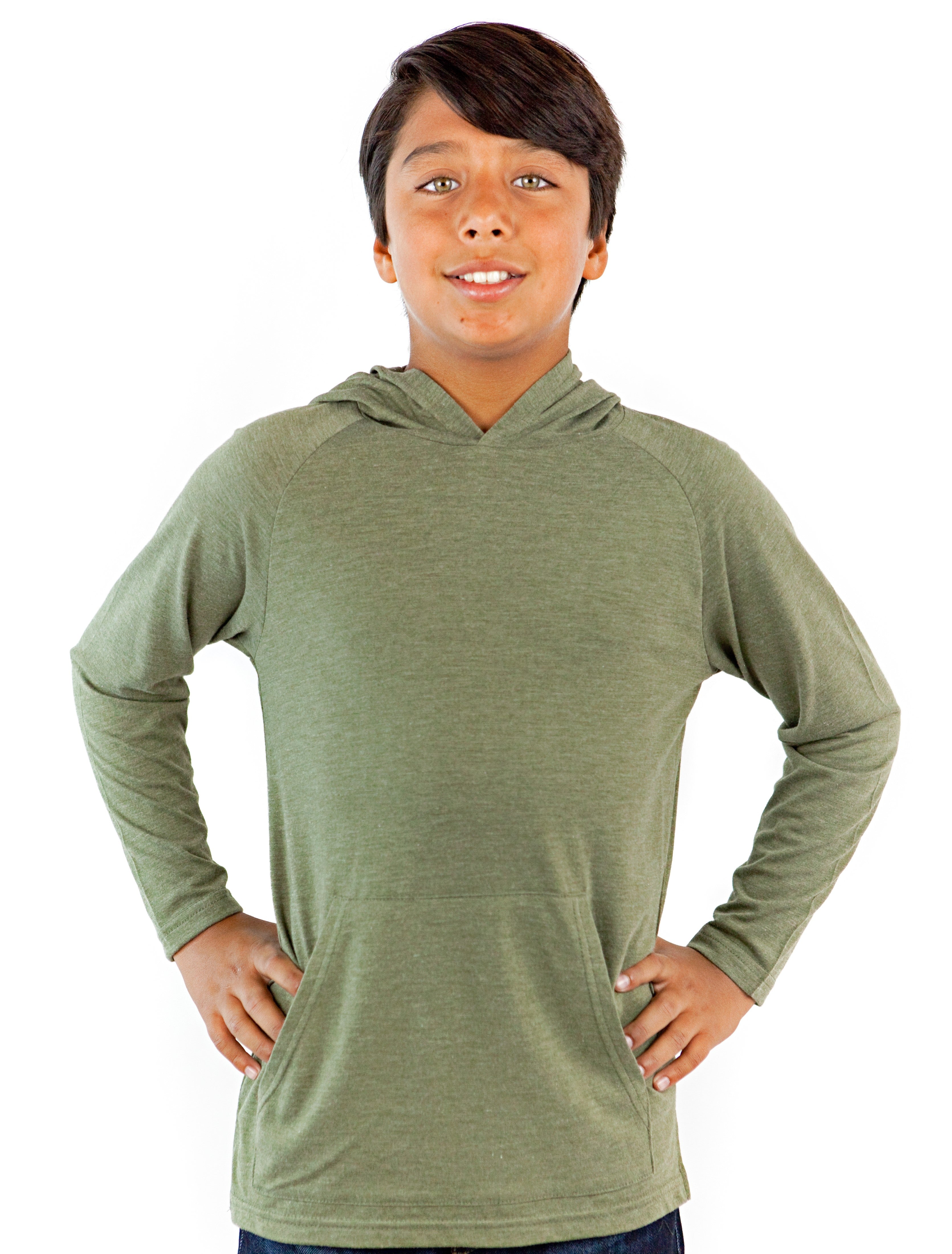 Unisex Tri-Blend Pullover Youth Hoodie