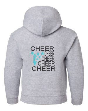 5 Cheers with Cheerleader and Stars Sweatshirt - BAY LAUREL