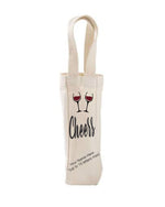 Canvas Single Bottle Wine Tote
