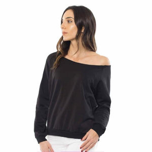 Women's Fleece Off Shoulder Pullover Sweatshirt