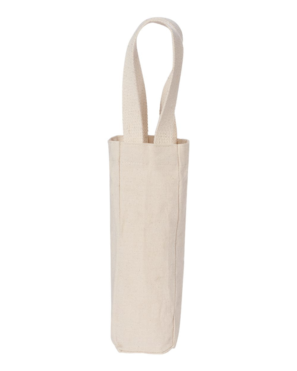 Canvas Single Bottle Wine Tote