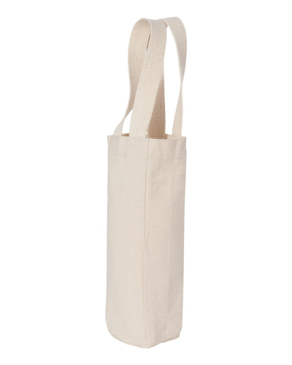 Canvas Single Bottle Wine Tote