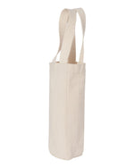 Canvas Single Bottle Wine Tote