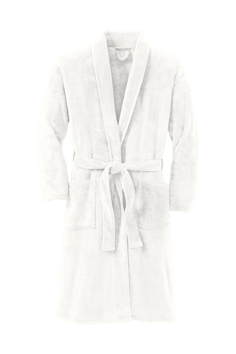 Plush Microfleece Shawl Collar Robe