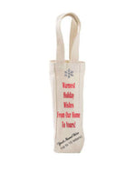 Canvas Single Bottle Wine Tote