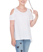 Young Girls Cold Shoulder Tee 7-16