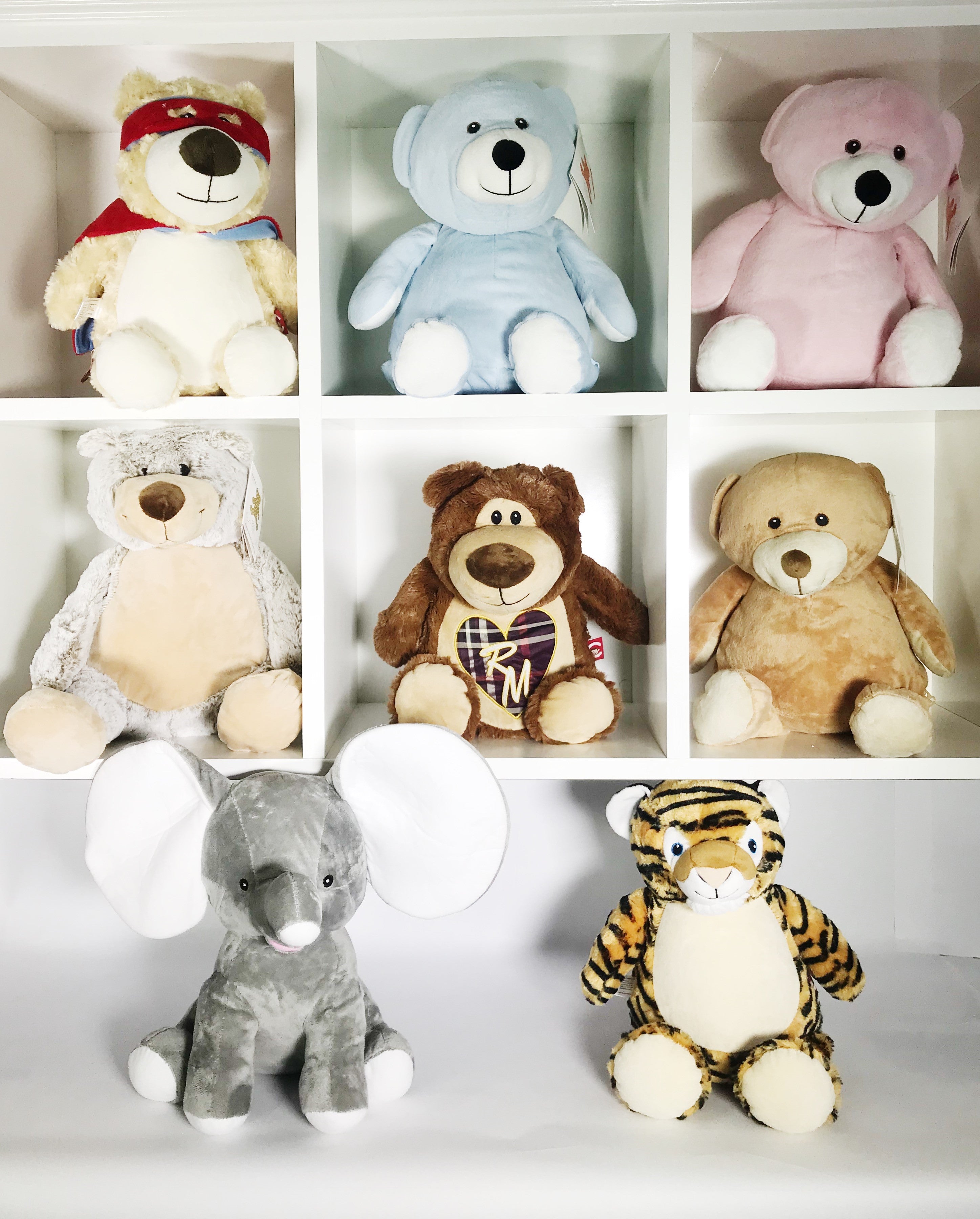 Plush Animals - EMBELLISHING REQUIRED