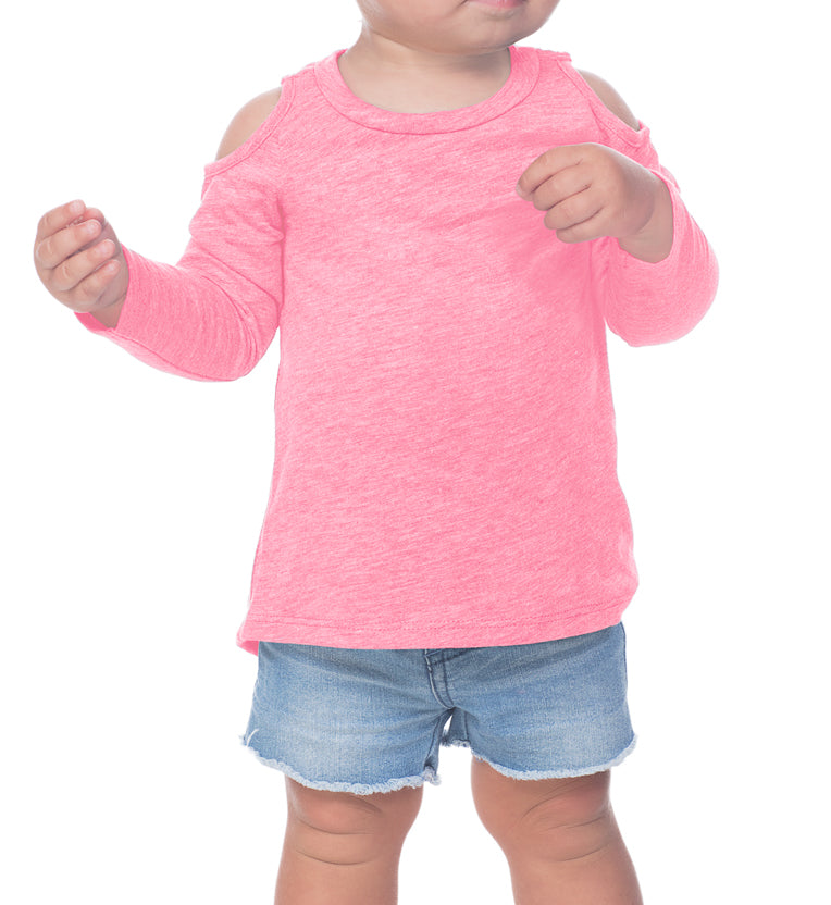 Infant Long Sleeve Cold Shoulder Tee