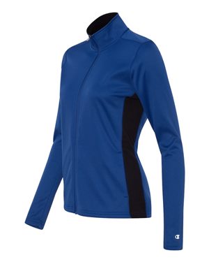 Women's Colorblocked Performance Full-Zip Sweatshirt