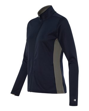 Women's Colorblocked Performance Full-Zip Sweatshirt
