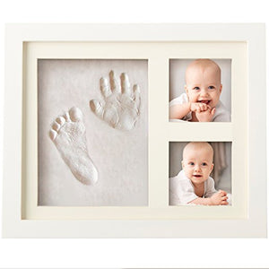 Baby Photo Frame with Non Toxic Clay for Hand and Footprint Imprint Kit