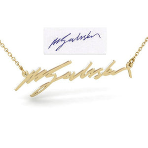 Personalized Handwritten Name or Word Necklace