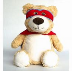 Superhero Bear - RED CAPE - EMBELLISHING REQUIRED