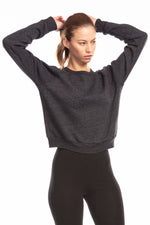 Women's Tri-blend Sponge Fleece Crop Top